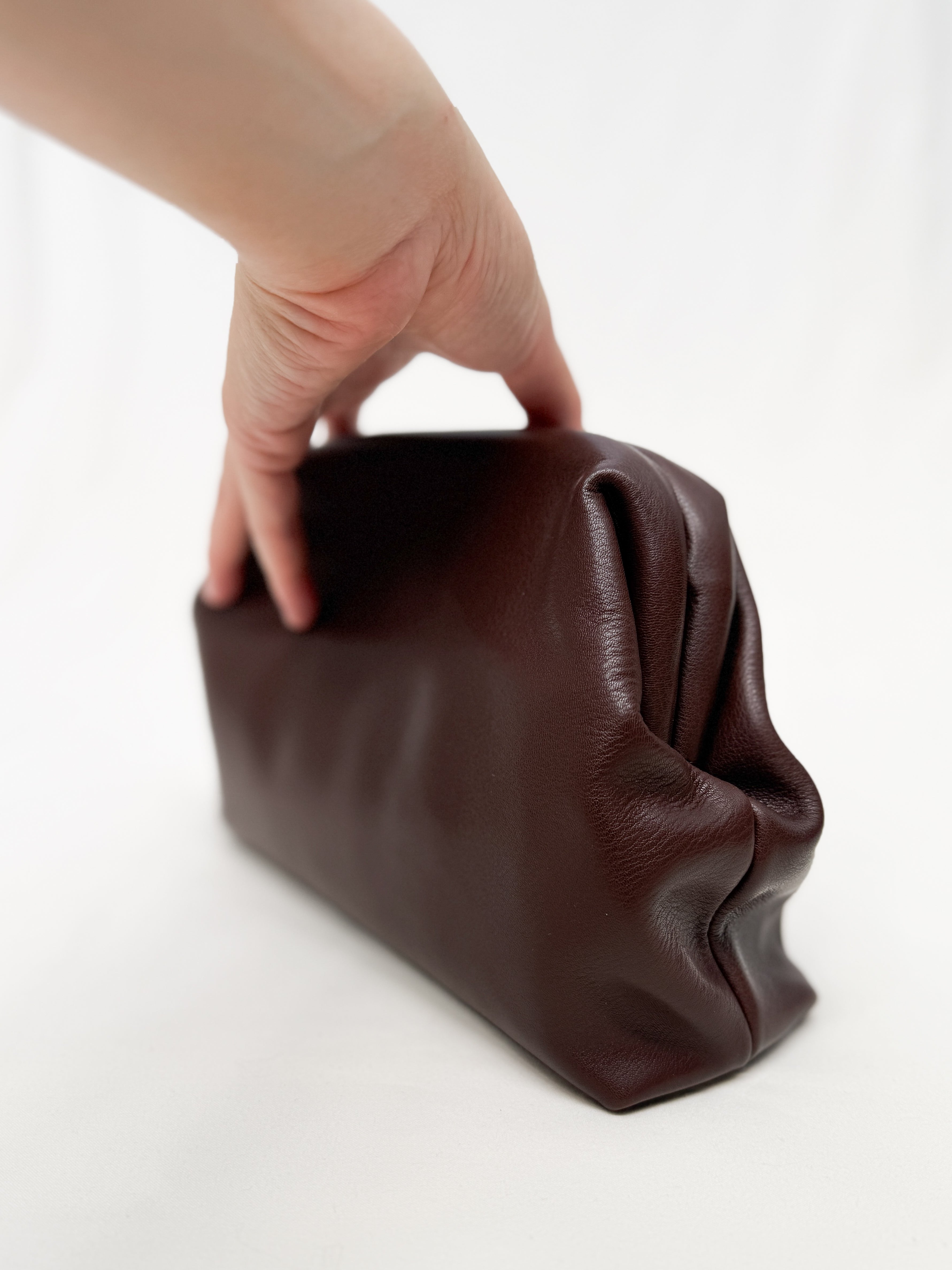 Mira Soft Leather Clutch